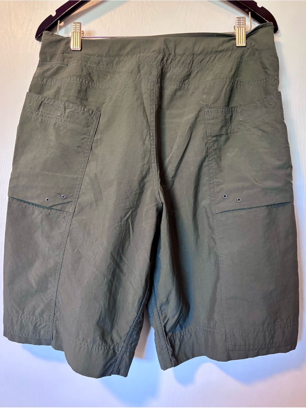 Mountain Hardwear Stryder Olive Green Men's belted Cargo Shorts Medium - Picture 3 of 6
